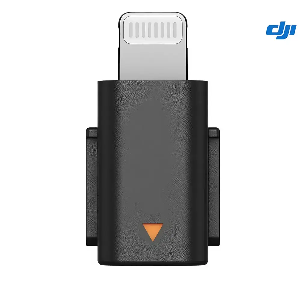 Адаптер-перехідник для мікрофона DJI Mic 2 Lightning, Чорний (CP.RN.00000334.01) - фото 2