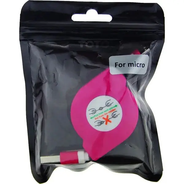 Кабель Toto TKX-66 Flat USB cable microUSB 1m Lilac - фото 2