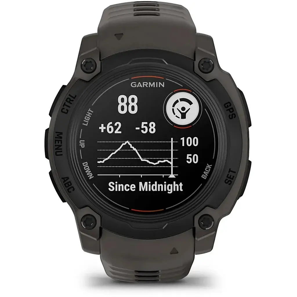 Смарт-годинник Garmin Instinct E 40 mm Black with Charcoal Silicone Band (010-02932-13) - фото 2