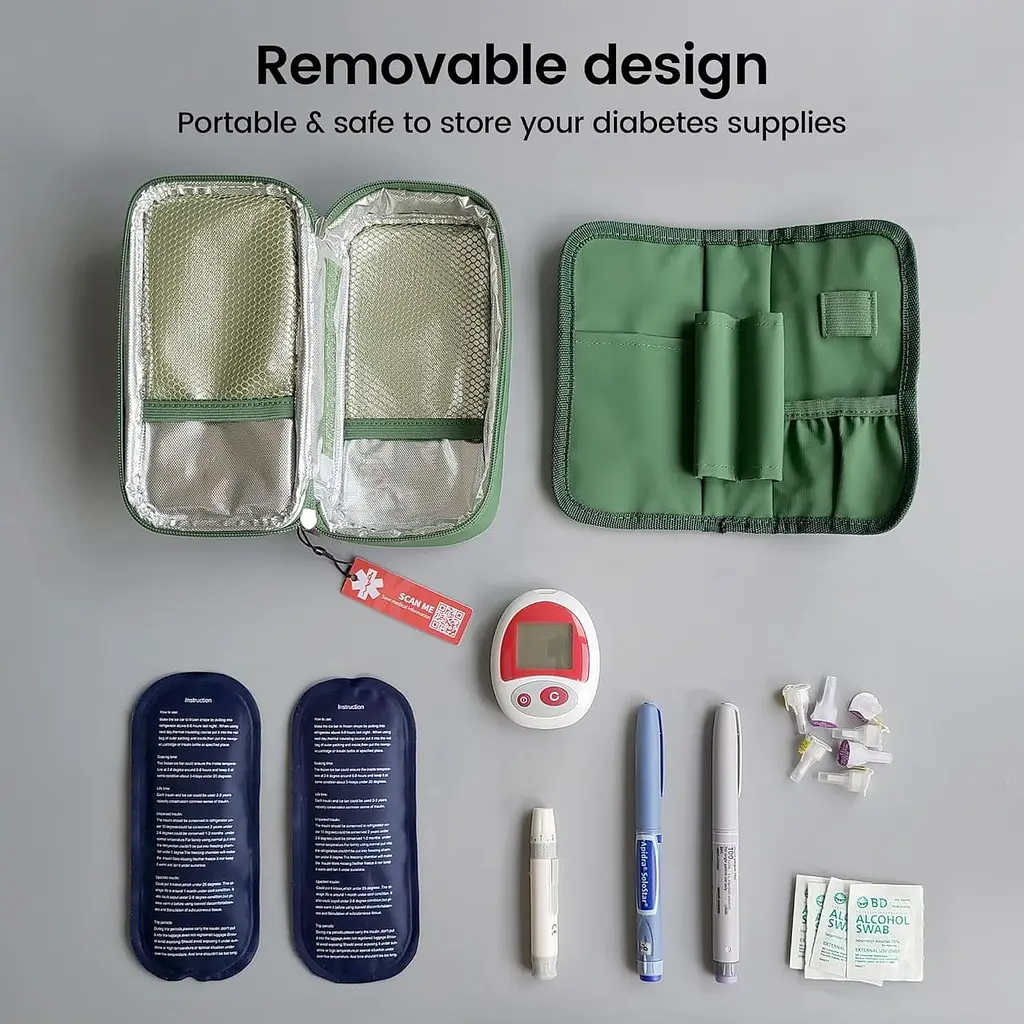 Діабетичний ізольований органайзер для медикаментів 1-WHEAT Insulin Cooler Travel Case - фото 4