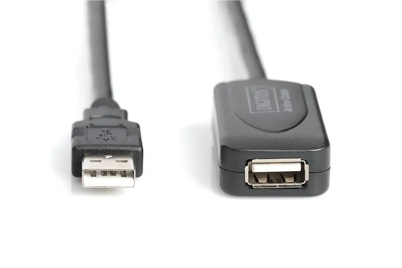 Удлинитель Digitus USB 2.0 Active Cable, A/M-A/F, 20м, черный teh0013681 - фото 3