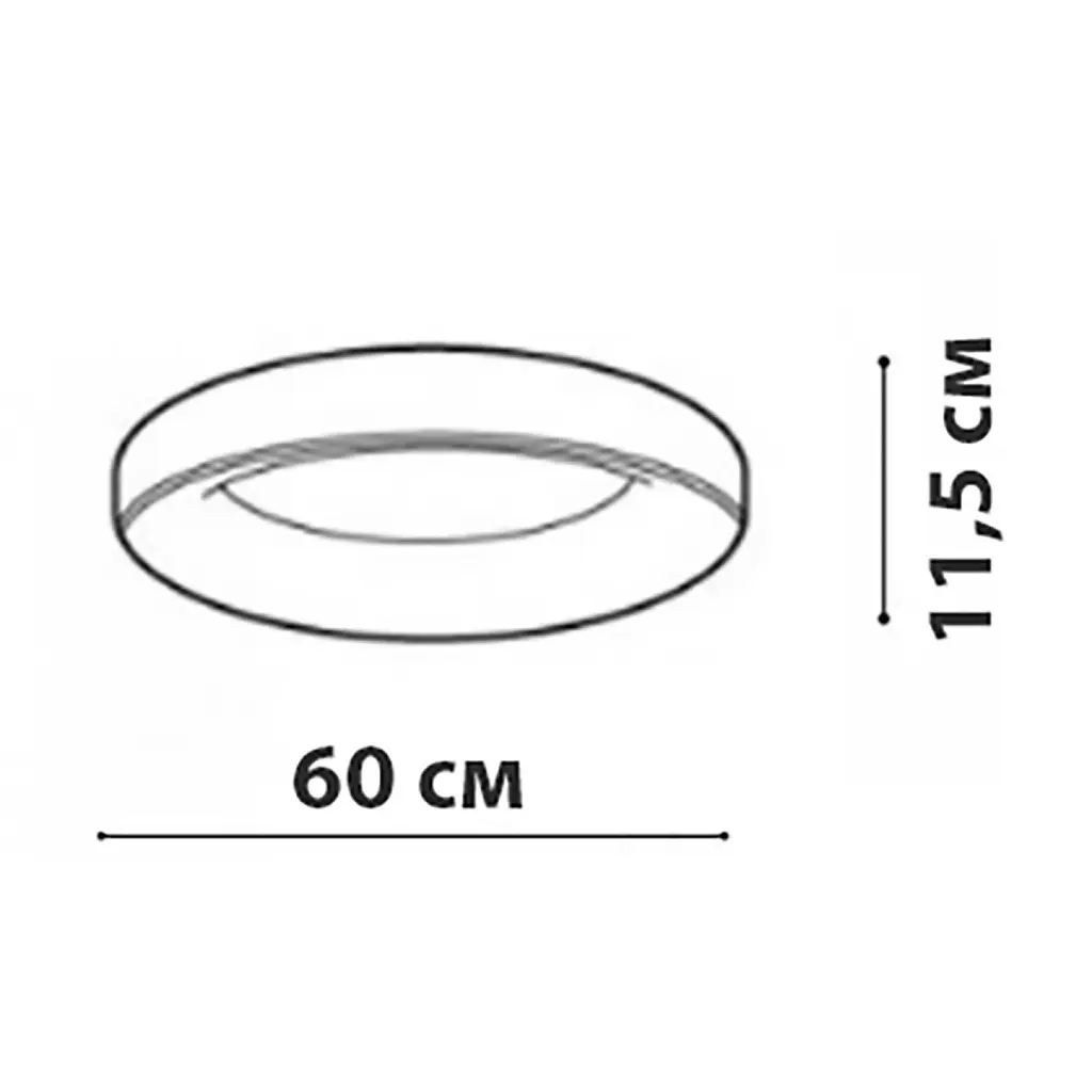 Стельовий світильник Friendlylight Rim 60 LED 3000K Black FL2095 - фото 5