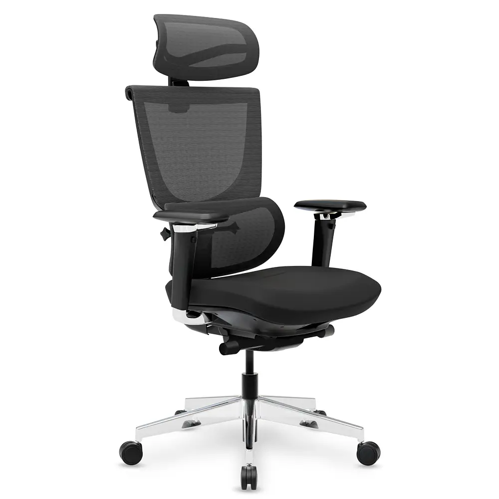 Крісло Mealux S8 Air Fabric Black (арт. HF-S8P F/B) - фото 5