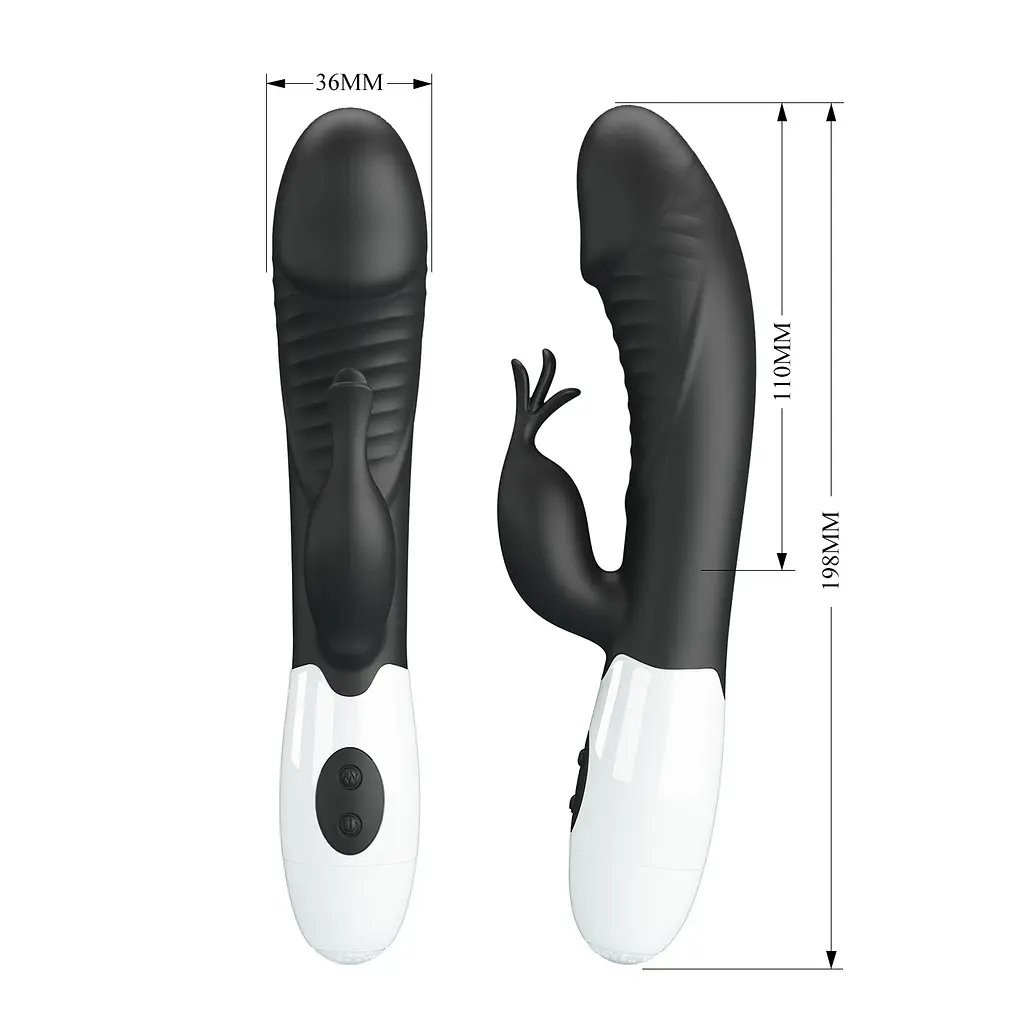 Вібратор Pretty Love Rasmussen Dual Vibrator Black - фото 2