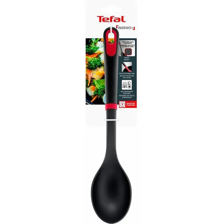 Ложка Tefal Ingenio+ пластик червоно-чорний (K1980334) - фото 5