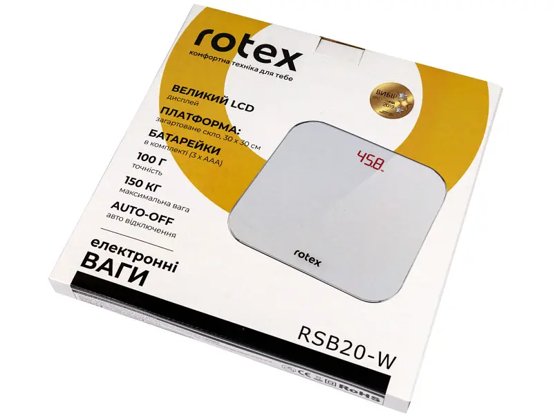 Ваги підлогові Rotex RSB20-W - фото 3