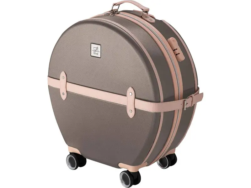 Чемодан Semi Line 20 S Brown/Pink Cream (T5673-2)