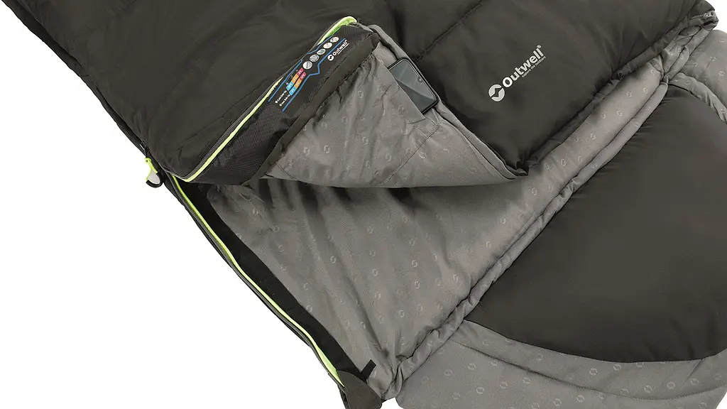 Спальний мішок Outwell Contour Reversible/+2°C Midnight Black Left (230365) - фото 5