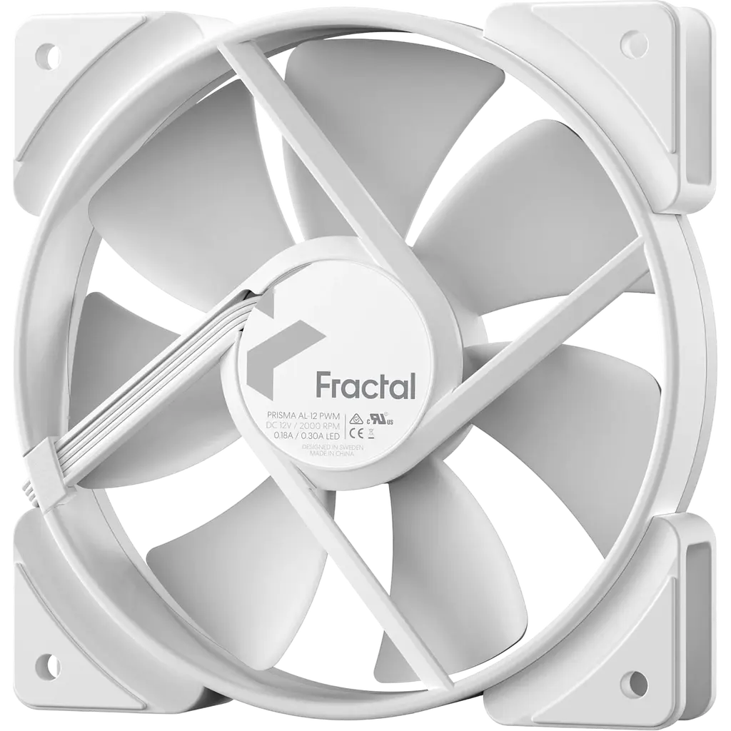 Вентилятор Fractal Design Prisma AL-12 PWM ARGB White (FD-FAN-PRI-AL12-PWM-WT)