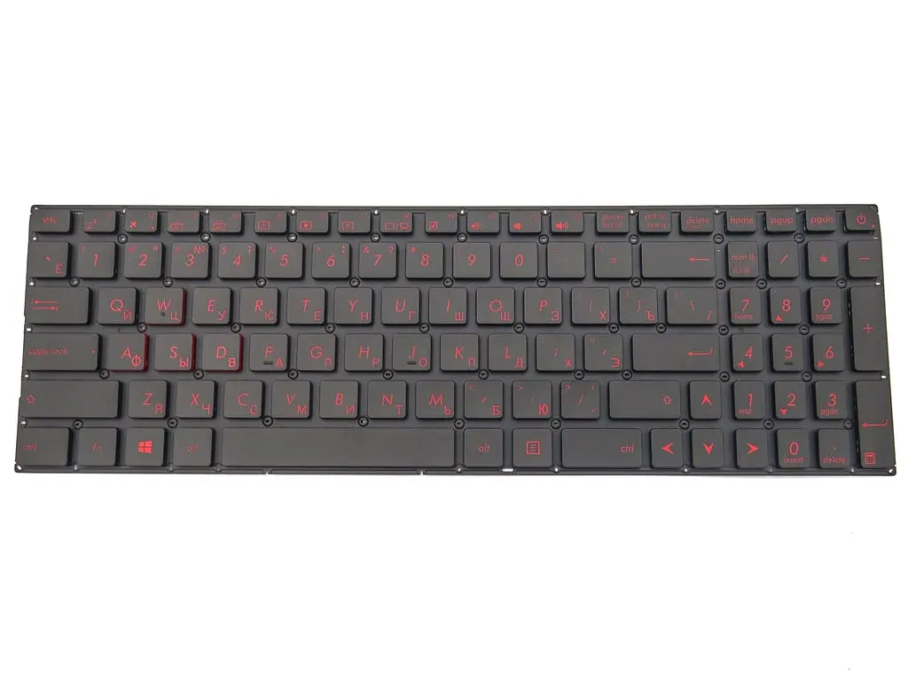 Клавіатура для ASUS GL502VM GL502VS GL502VT GL502VY GL702VS GL702V FX502VD FX502VM (RU Black з підсвічуванням) Оригінал. - фото 3