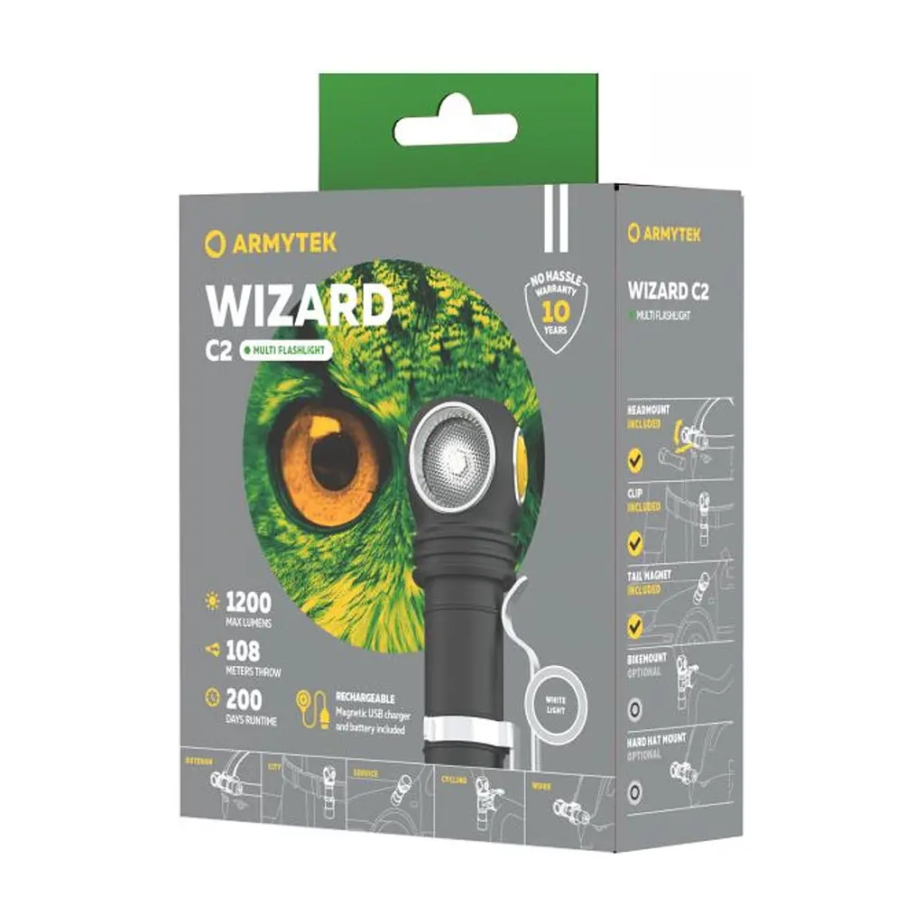 Фонарь Armytek Wizard C2 Marnet USB White (F08901C) - фото 6