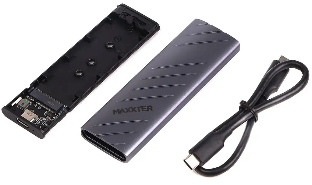Зовнішня кишеня Maxxter EHDE-2280S-01, чорний (EHDE-2280S-01) - фото 3