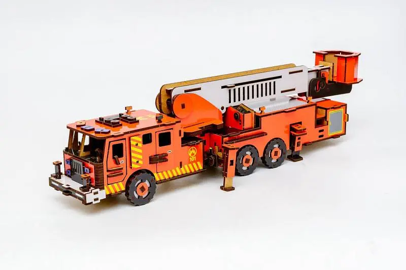 Конструктор Puz-00921 "Пожежна машина" (розмір моделі 50x13x10см) PuzzleOk - фото 8