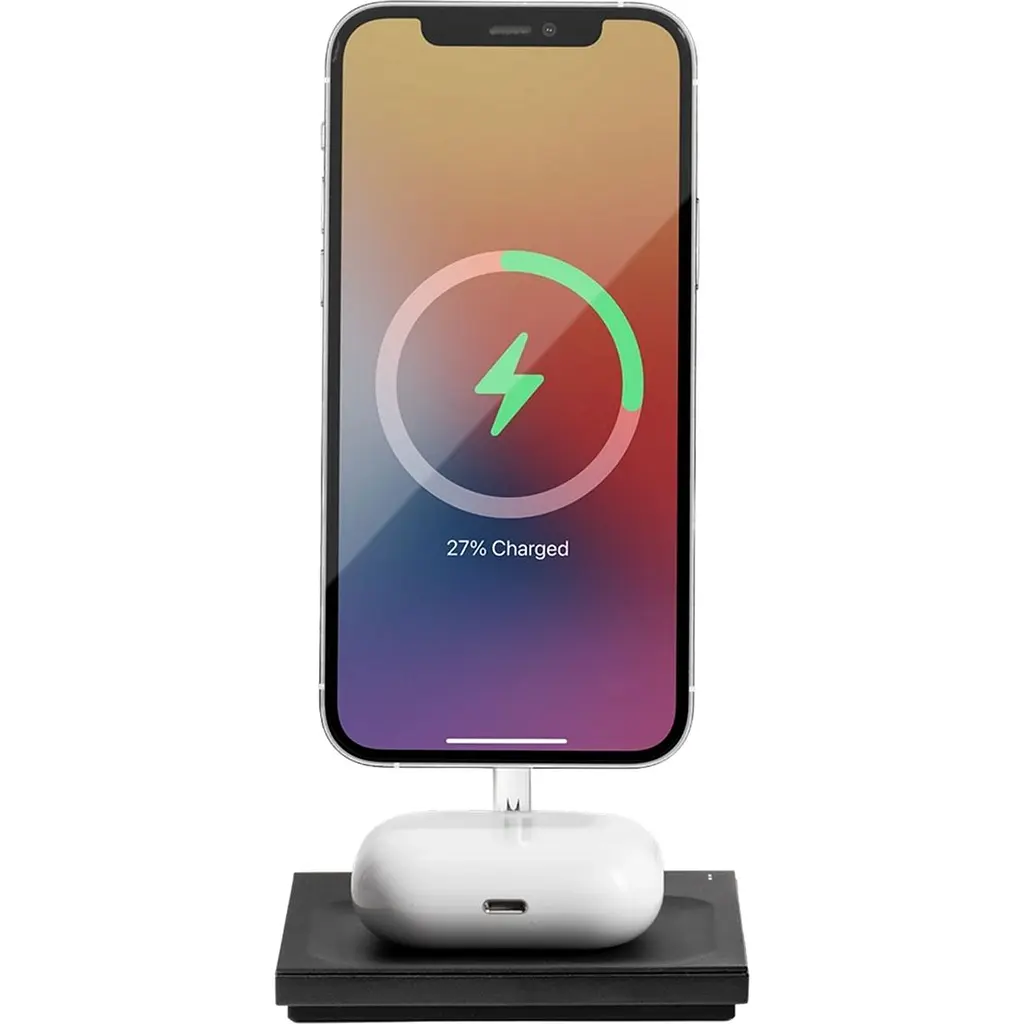 Беспроводное зарядное устройство для Native Union Snap Magnetic Wireless Charger Black (SNAP-2IN1-WL-BLK) - фото 3