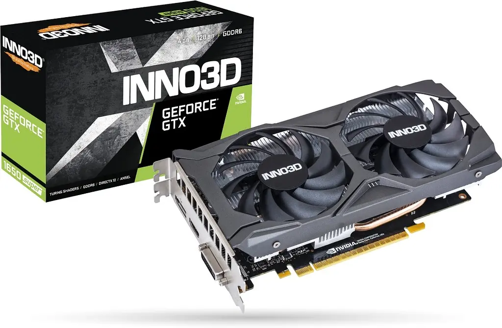 Відеокарта GeForce GTX 1650 Super 4GB Inno3D Twin X2 OC (N165S2-04D6X-1720VA31) Б/В - фото 2