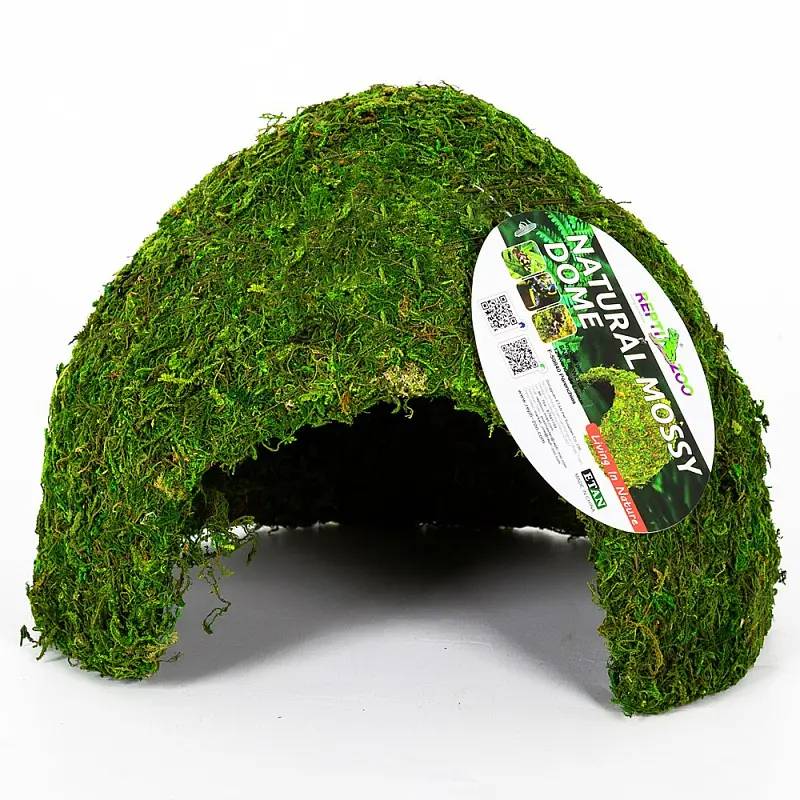 Схованка з моху Repti-Zoo Natural Mossy Dome L 22x17см ERS25L для тераріуму, рептилій і геконів, з живим мохом - фото 5