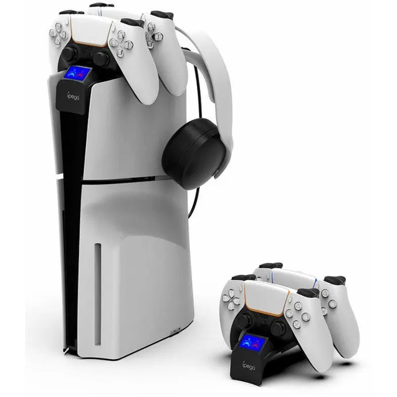 Заряджання для джойстиків PS5 Slim DualSense — зарядна станція Ipega 745S016 - фото 3