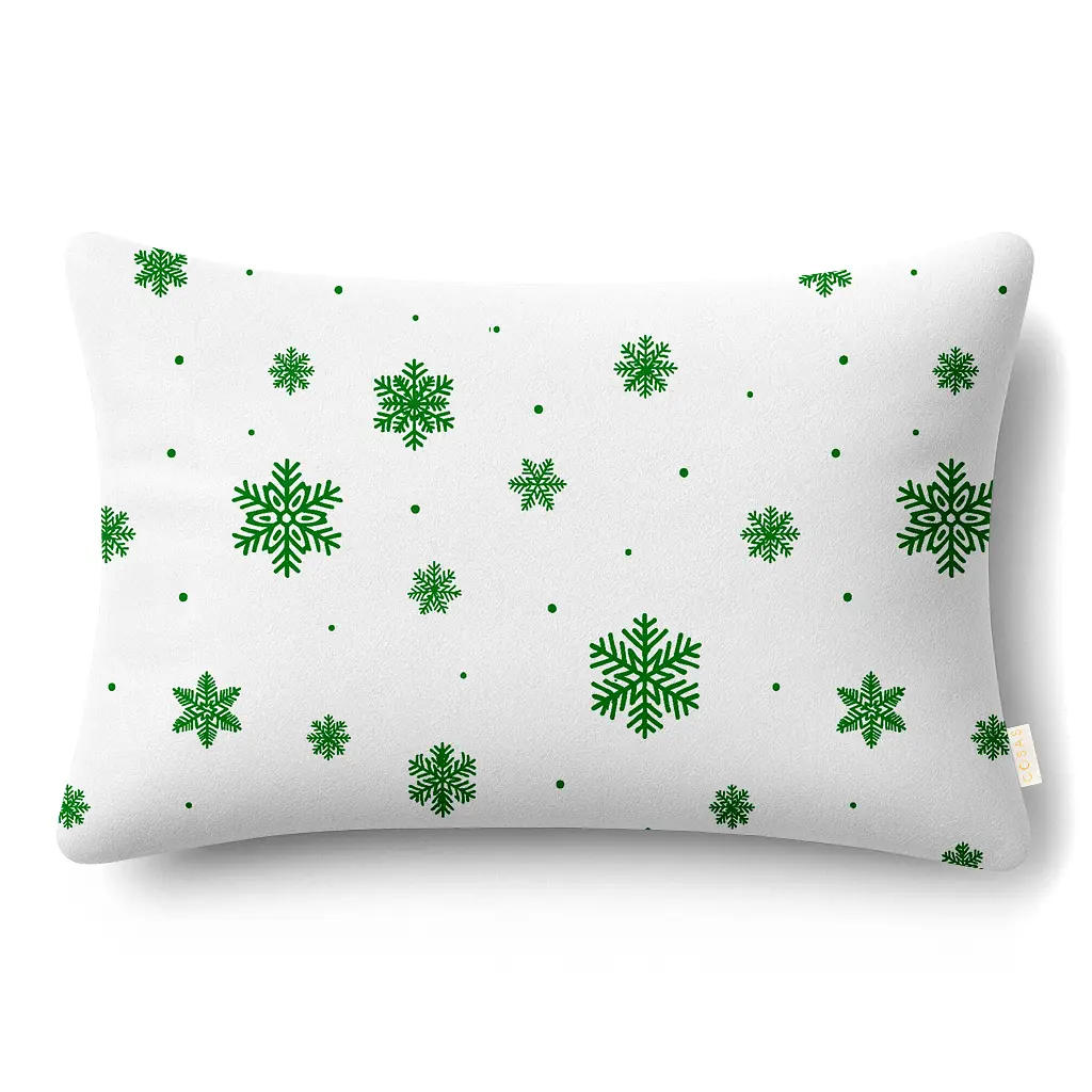 Дитяча постільна білизна фланель в ліжечко SNOWFLAKES EVERGREEN CS5 COSAS (4822052477106) - фото 4