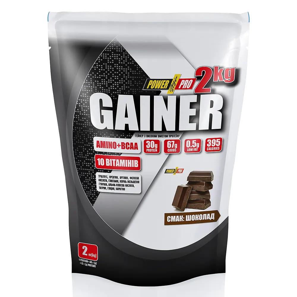 Гейнер Gainer, 2 кг Шоколад Power Pro fit0016757