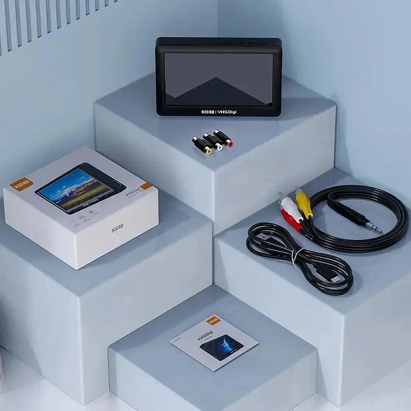 Відеореєстратор портативний з відеоплеєром та 4,3" екраном Ezcap 180, запис 720*576P, SD до 256 Гб (101116) - фото 7