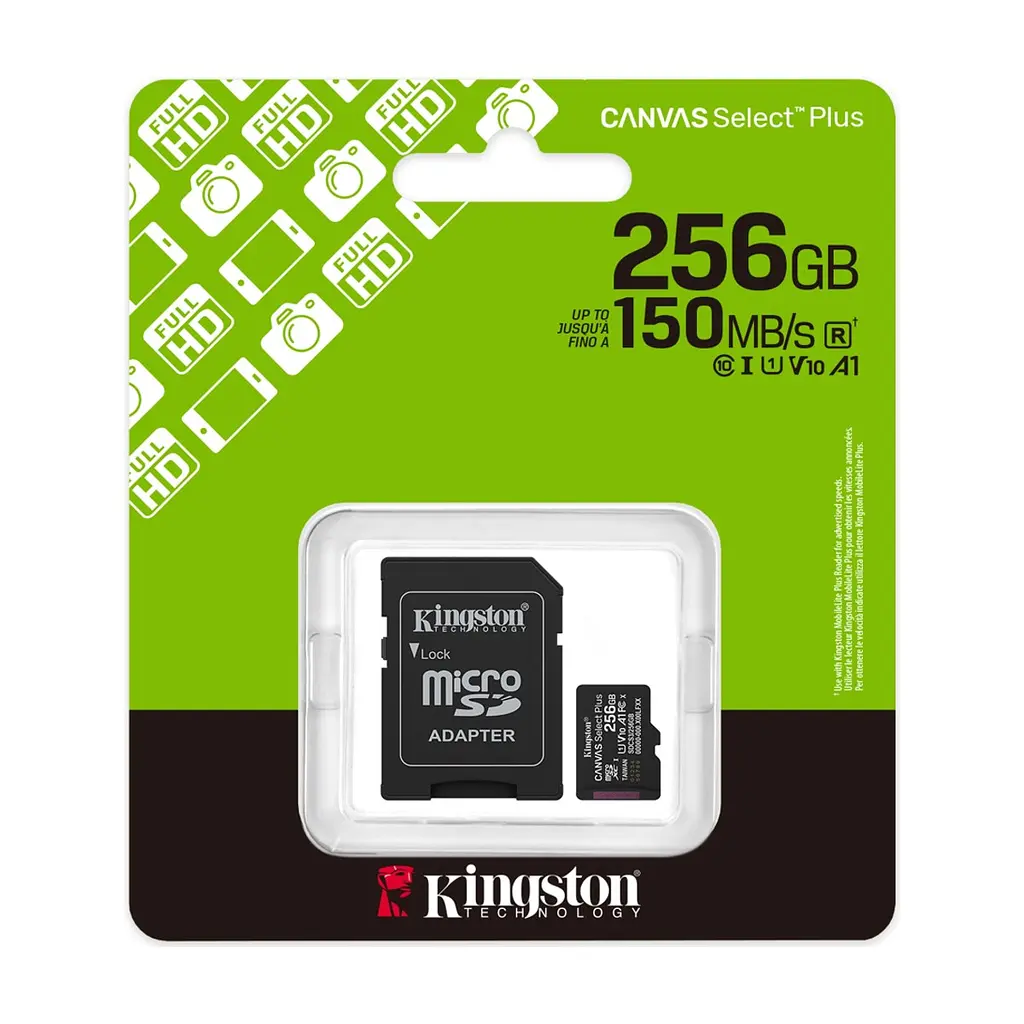 Карта памяти Kingston 256GB microSDXC 10 UHS-I V10 A1 Canvas Select Plus (SDCS3/256GB) - фото 3