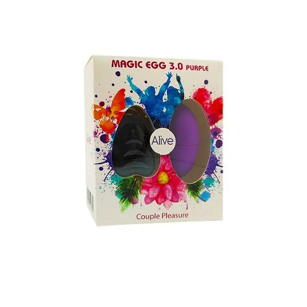 Віброяйце Alive Magic Egg 3.0 Purple з пультом ДК, на батарейках - фото 2