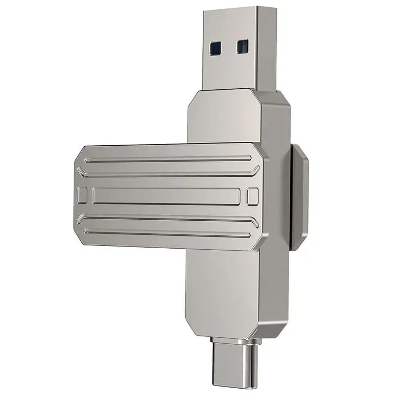 Флеш-накопитель WIWU WI-FD003 Infinite 2in1 Type-C USB 3.2 - 512GB Silver - фото 3