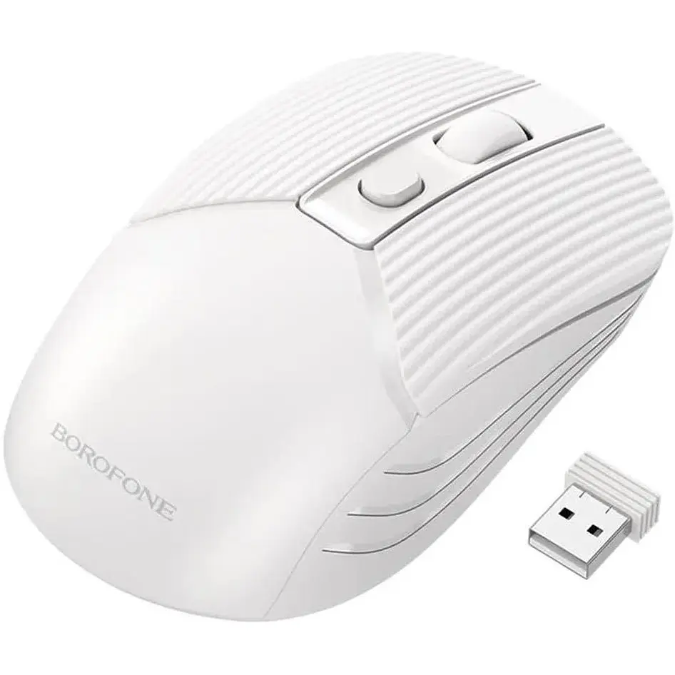 Бездротова миша BOROFONE BG5 business wireless mouse біла - фото 3