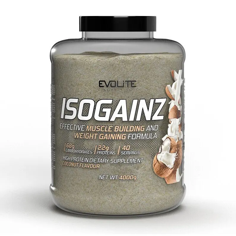 Гейнер Evolite Nutrition IsoGainz, 4 кг - Кокос