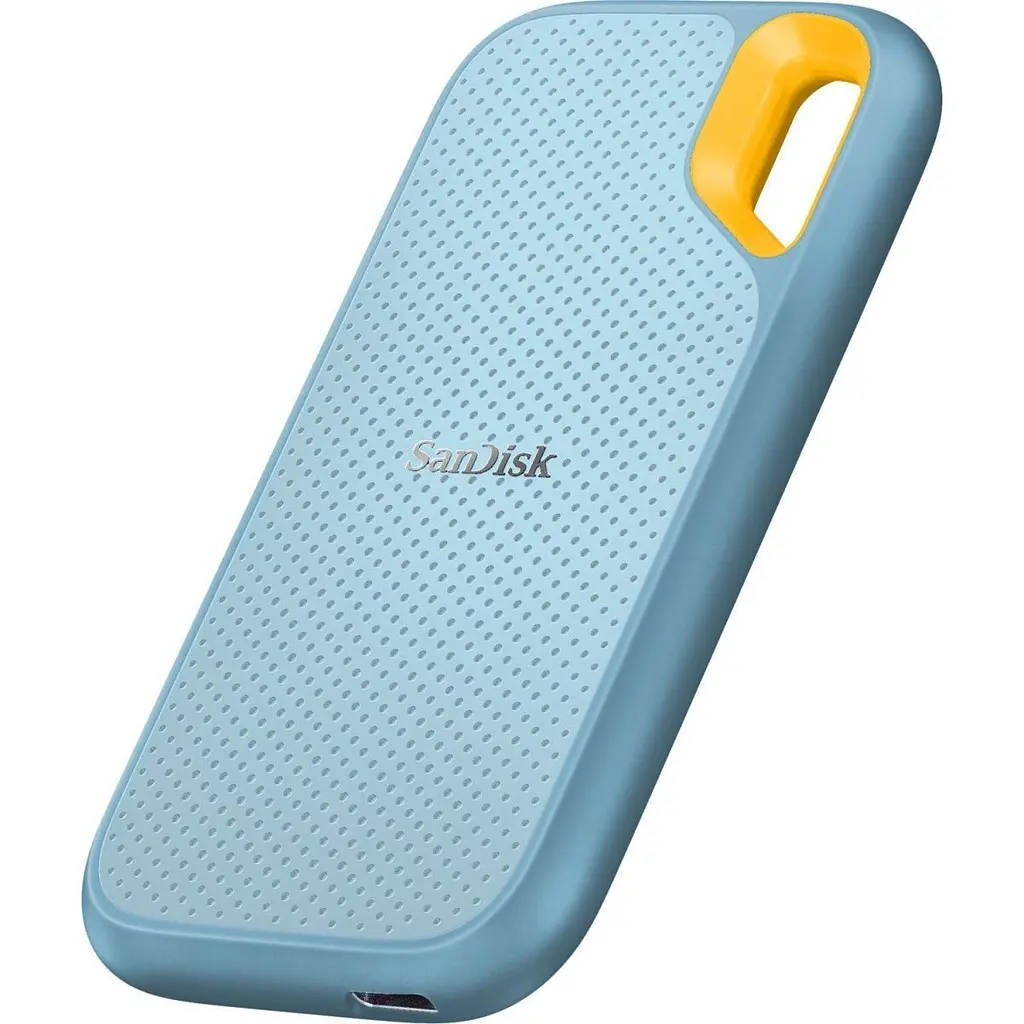 Зовнішній SSD накопичувач SanDisk Extreme Portable V2 2TB Sky Blue (SDSSDE61-2T00-G25B) [158275] - фото 4