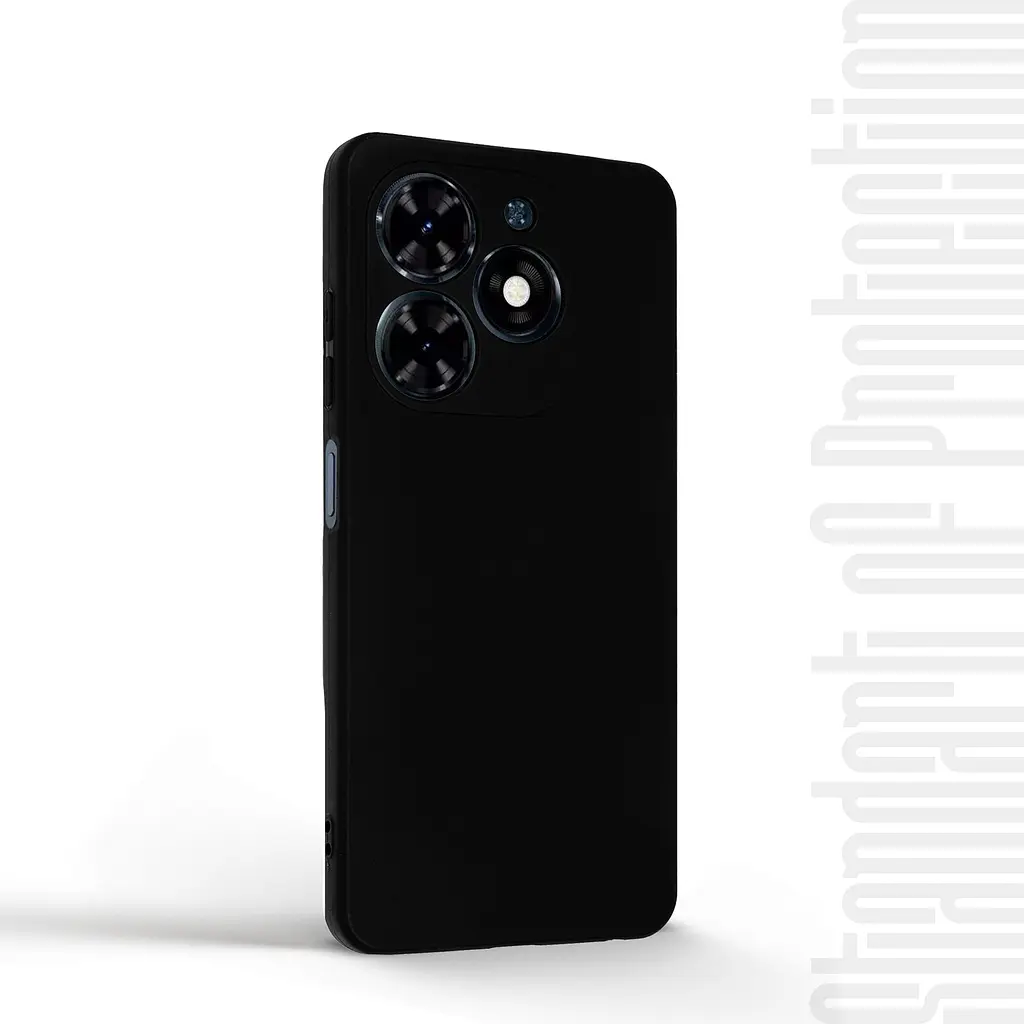 Чехол-накладка для смартфона TECNO Spark Go 2024 (BG6)/20C (BG7n) противоударный, силиконовый, термополиуретановый (ТПУ), с защитой камеры и корпуса, черный, защита всего корпуса, ArmorStandart (ARM73575) - фото 2