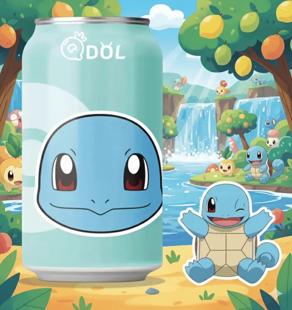Газований напій Qdol Pokemon Citrus Squirtle 330 мл - фото 3