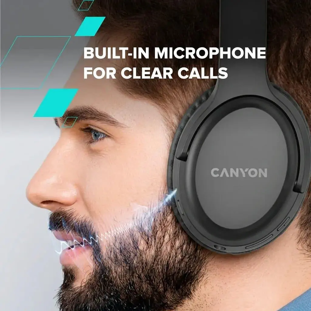 Навушники Canyon BT Headset OnRiff 5 Black (CNS-CBTHS5B) - фото 6
