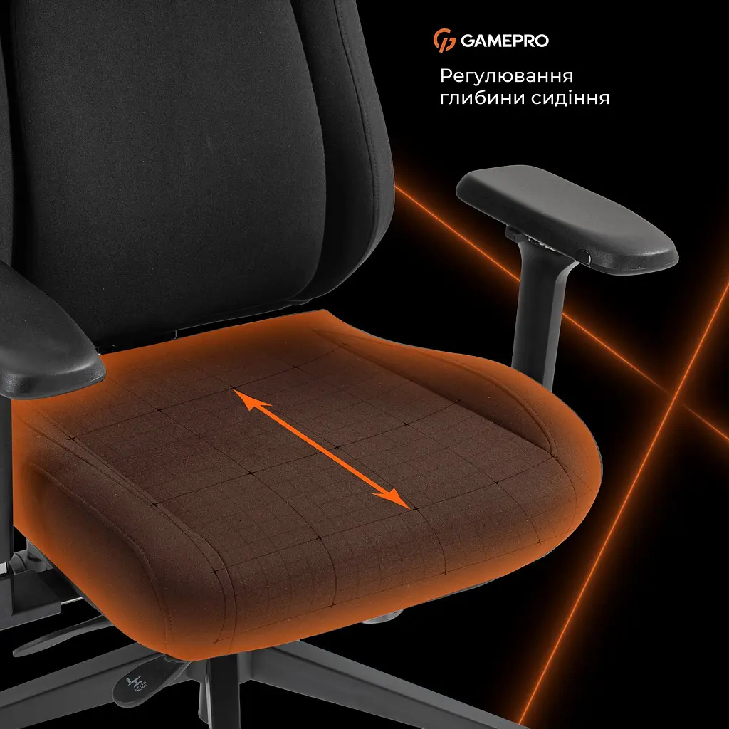 Геймерське крісло GamePro GC925B Fabric Black [148908] - фото 13