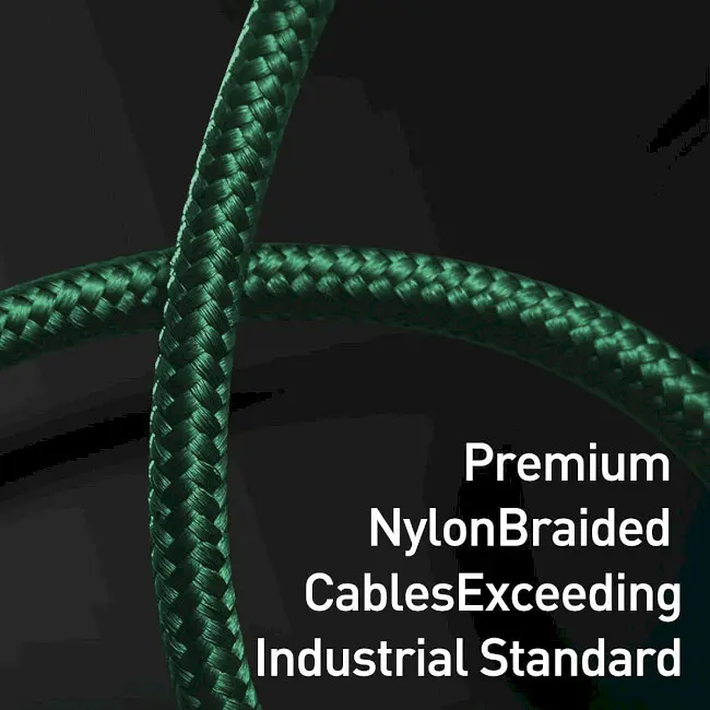 Кабель Baseus Display Fast Charging Cable USB to Type-C 66W 2m CASX020106 Green - фото 4
