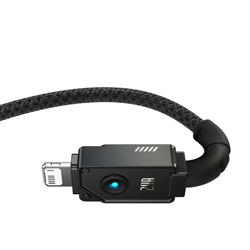 Кабель Baseus Unbreakable Series Fast Charging Data Cable USB to iP 2.4A 2 м Cluster черный - фото 3