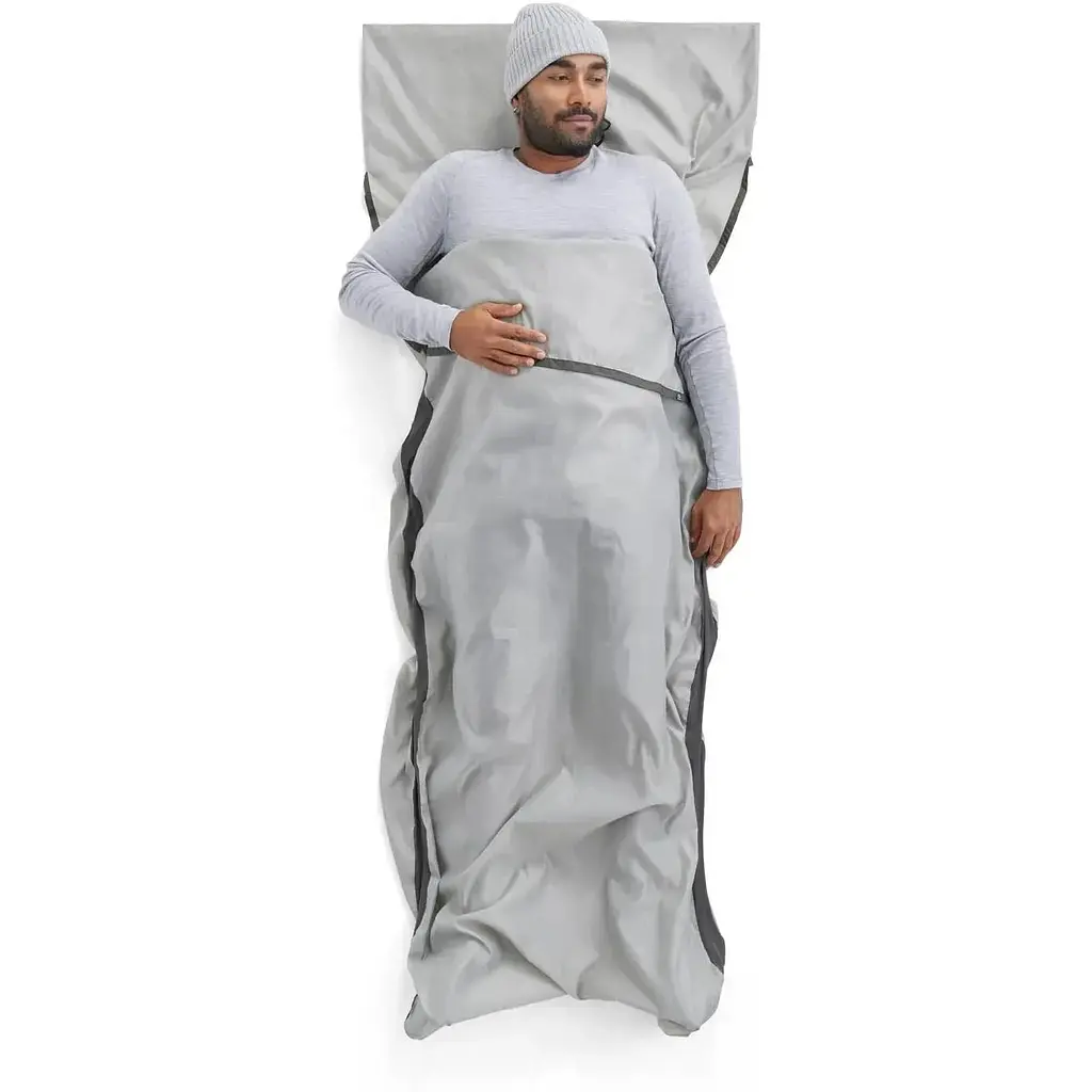 Вкладыш в спальник Sea To Summit Silk Blend Sleeping Bag Liner Rectnglr Pillow Sleeve Mnstrck Gr (1033-STS ASL032051-251803) - фото 3