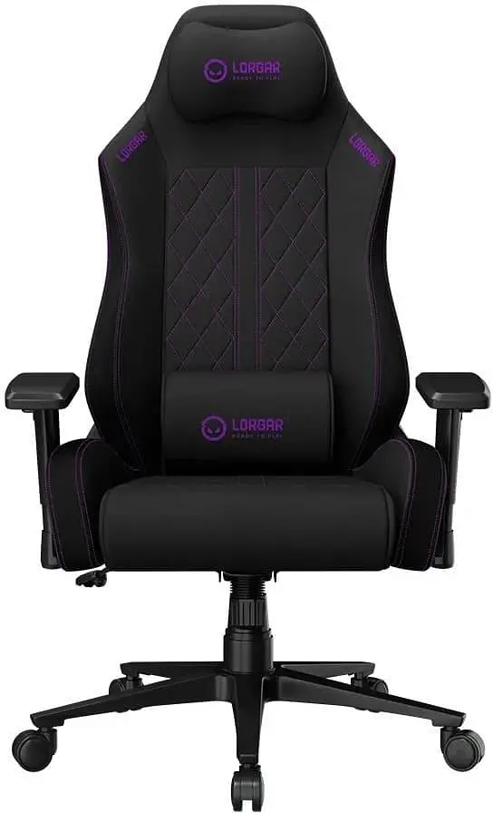 Ігрове крісло Lorgar CHA41 Premium Anti-Stain Fabric Black/Purple (LRG-CHA41-BK-PR) - фото 2