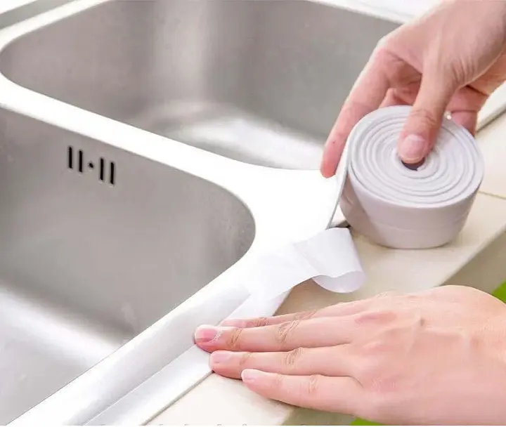 Водонепроникна стрічка ізоляційна ізолятора хомут Waterproof Tape білий - фото 3
