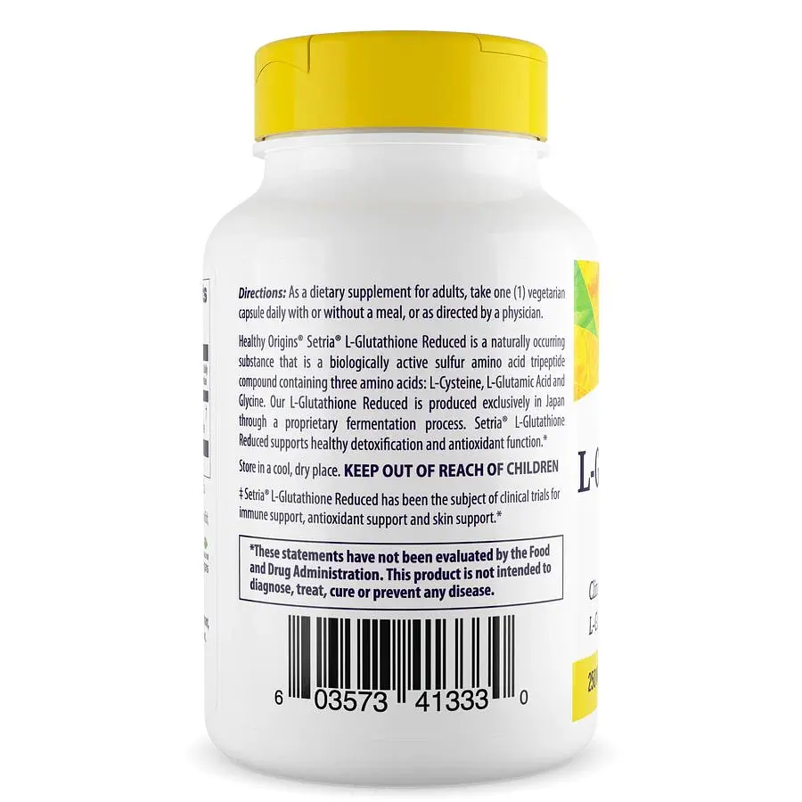 Зменшений L-глутатіон Healthy Origins L-Glutathione Reduced 250 mg, 60 вегакапсул - фото 3
