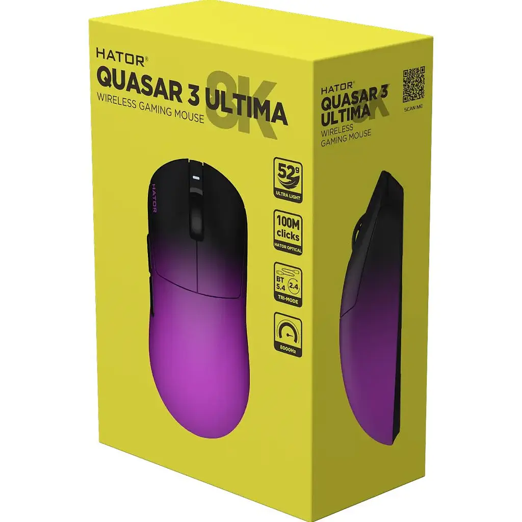 Миша Hator Quasar 3 Ultima 8K Wireless Black/Purple (HTM760) [177414] - фото 7