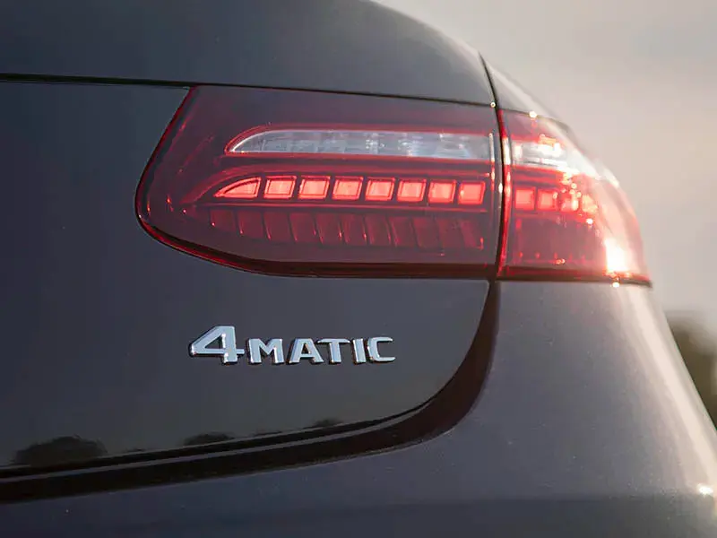 Емблема-напись 4MATIC для Mercedes-Benz чорна глянцева 145х23 мм пластик (на скотчі) - фото 2