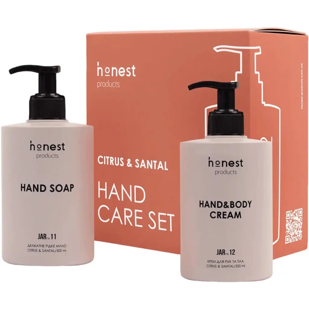 Подарунковий набір мило та крем для рук citrus&santal