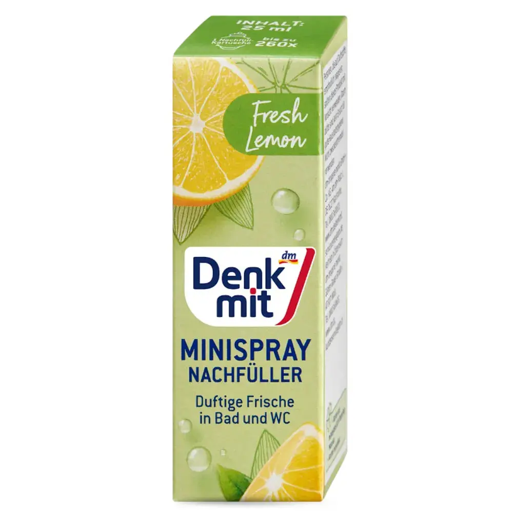 Міні-освіжувач повітря в спреї DenkMit Fresh Lemon, 25 мл