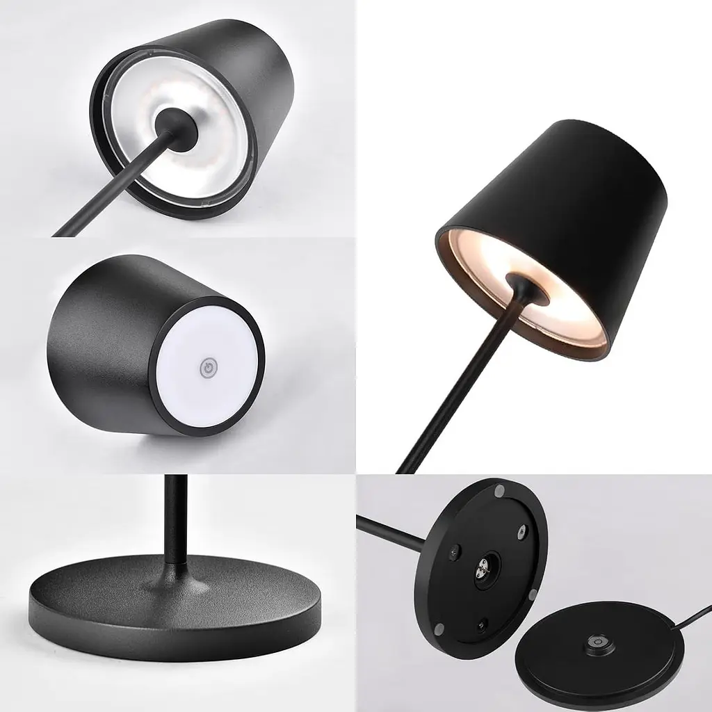 Акумуляторна настільна LED лампа K-Bright, USB, IP54, 3000K - фото 6