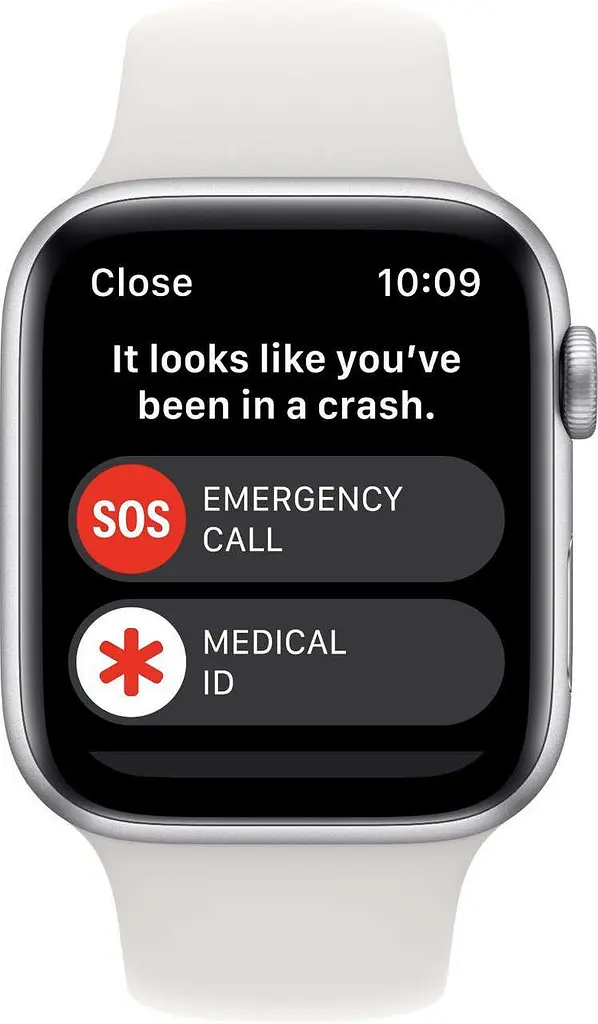 Смарт-часы Apple Watch SE (2022) 44 mm Silver Aluminum with White band (MNK23CS/A) - фото 5