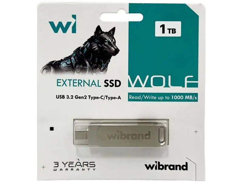 SSD-накопичувач Wibrand Wolf 1 TB Silver (WIEXSSD/WO1TB) - фото 5