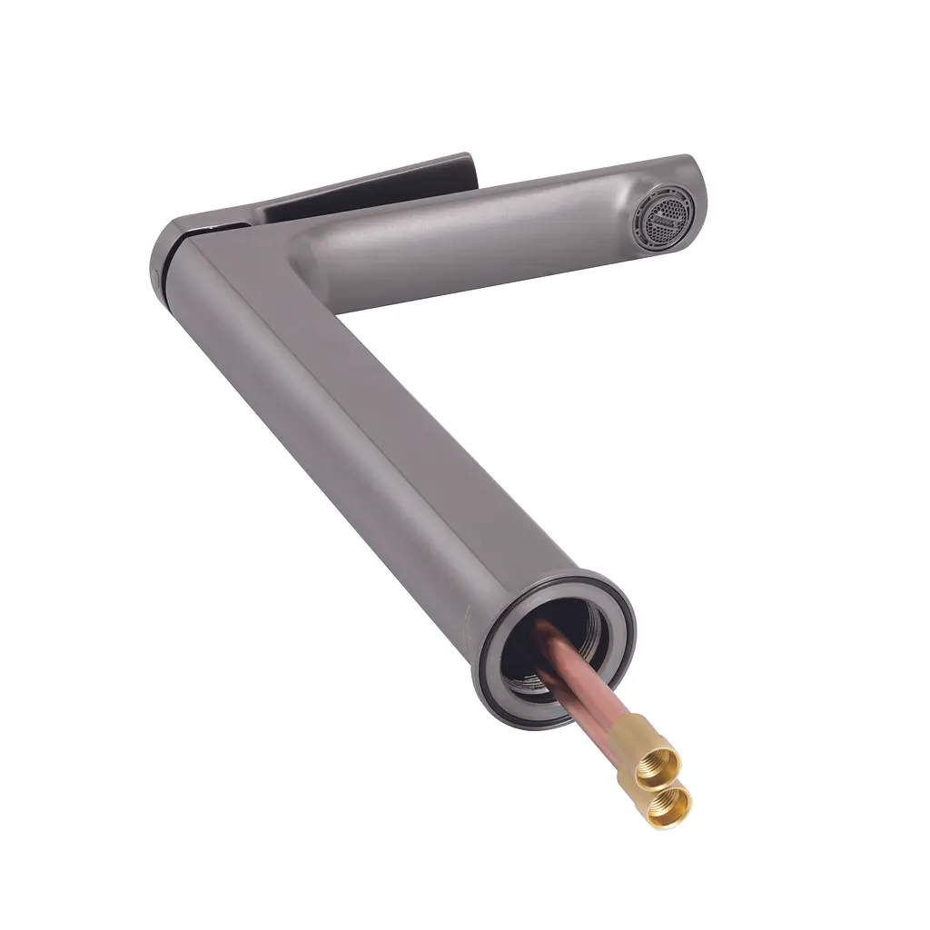 Смеситель для раковины Qtap Slavonice высокий QTSLA269GMB45925 Gunmetal Black PVD - фото 3