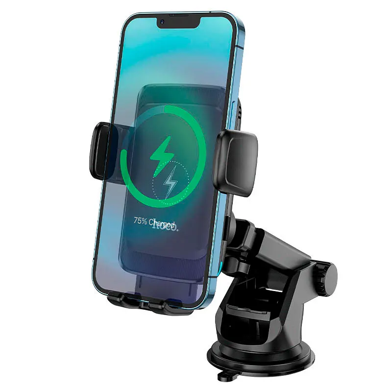 Автодержатель Hoco S35 Smart alignment 15W Car Wireless Charger с беспроводной зарядкой [761361] [82045] - фото 2