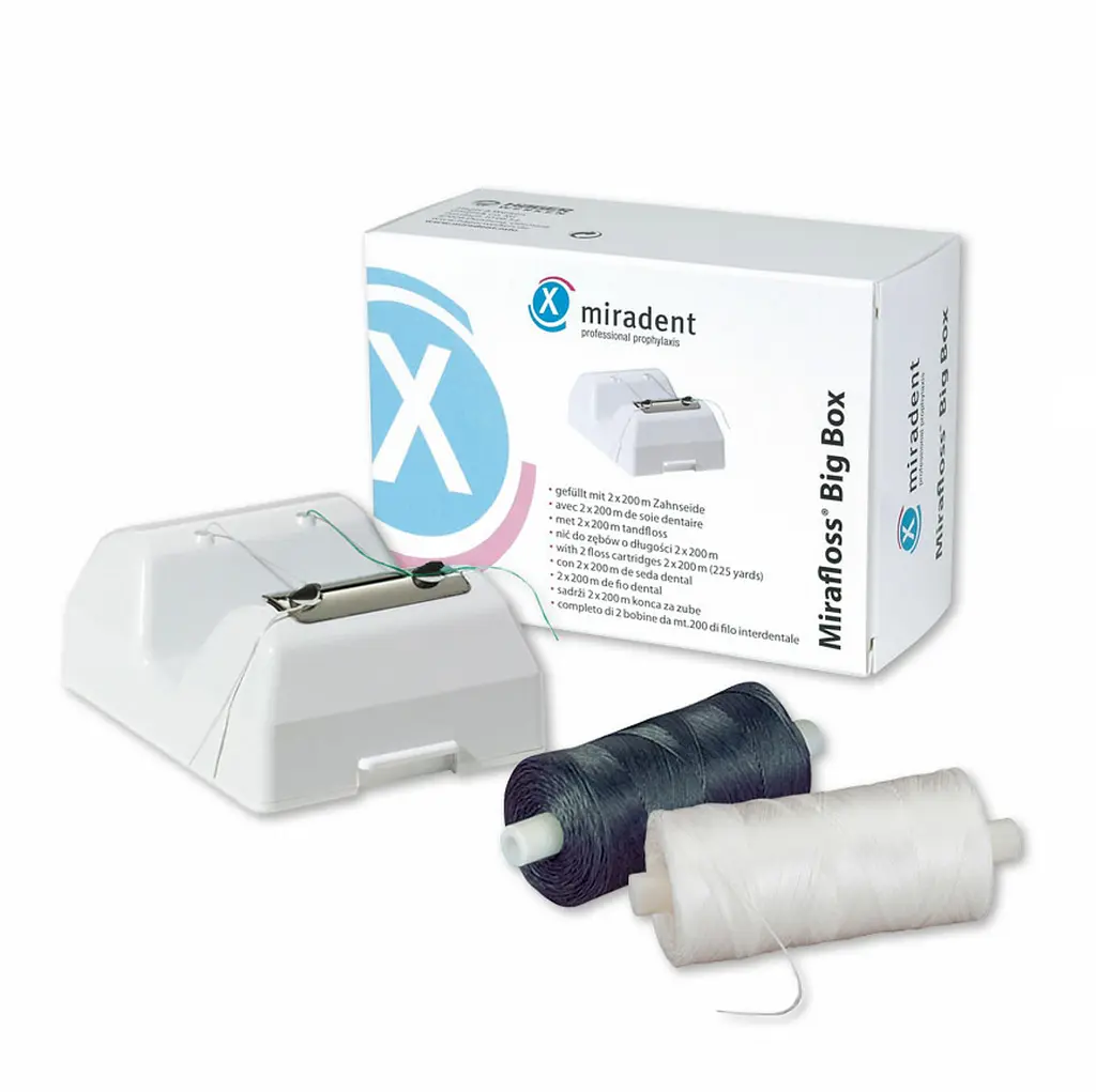 Професійний стоматологічний флосс Miradent Mirafloss Big - 2x200 м - фото 7